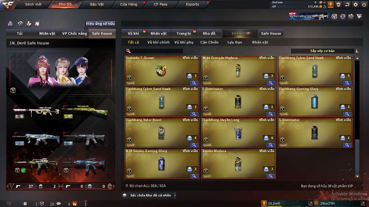 shop acc cf uy tin gia re